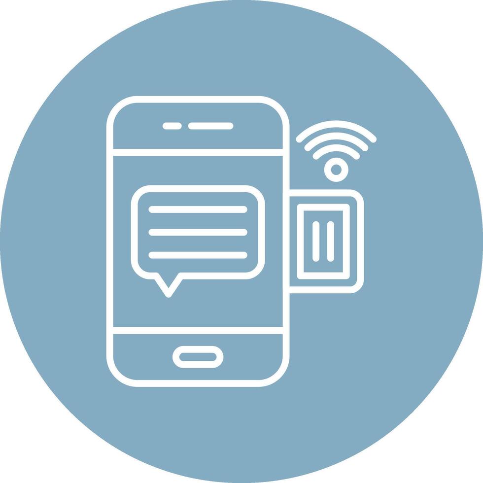 Sim Digital Concept Icon vector