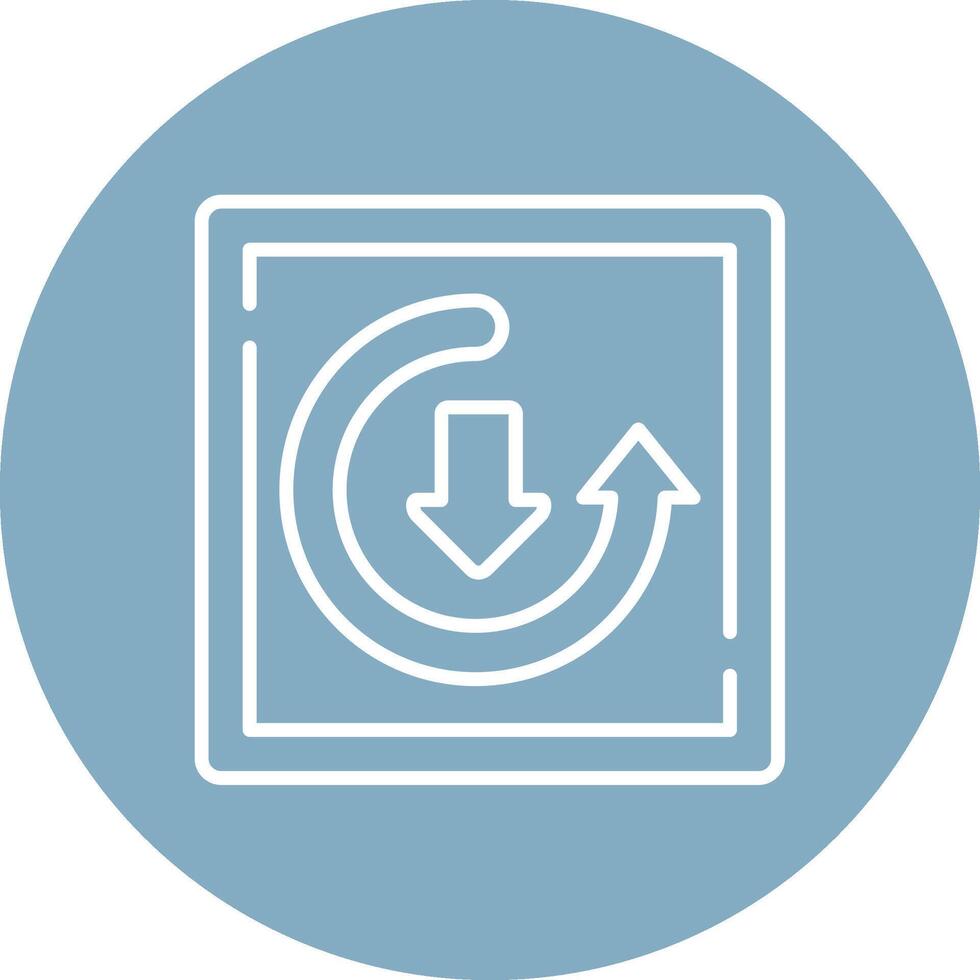 Update Bold Web Icon vector