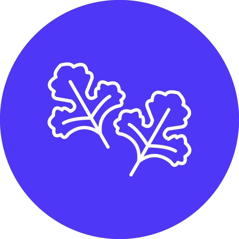 Coriander Dark Theme Element vector