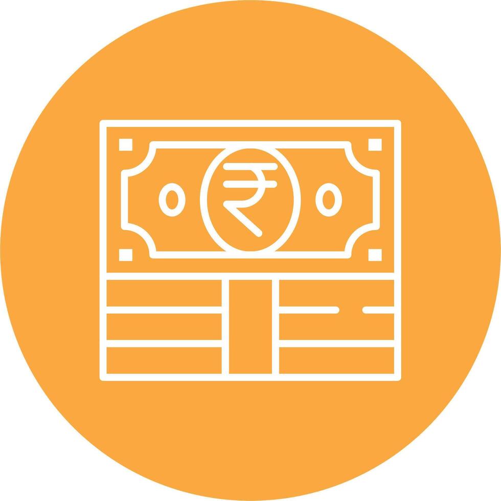 Rupee Functional Flat Style vector
