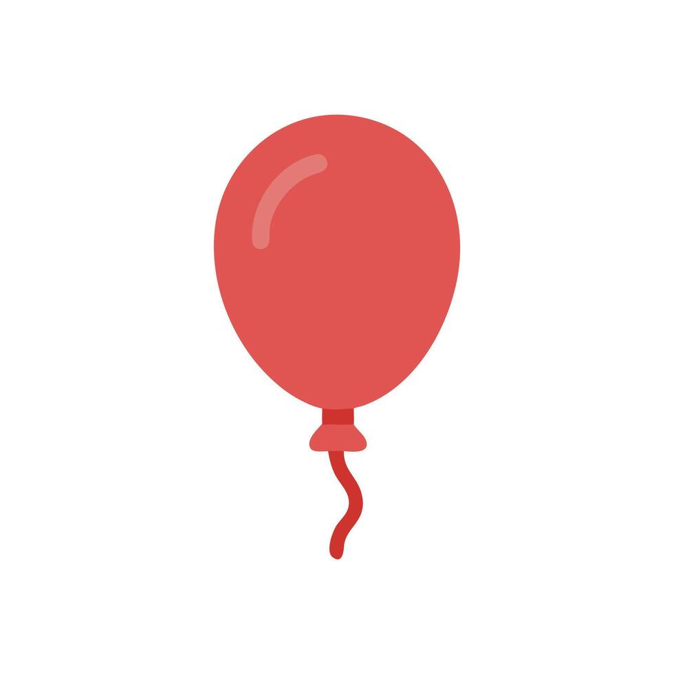 Red balloon illustration for party, birthday, celebration theme vector