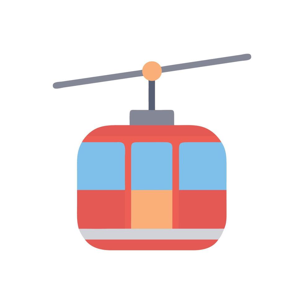 Simple icon design of a cable car vector