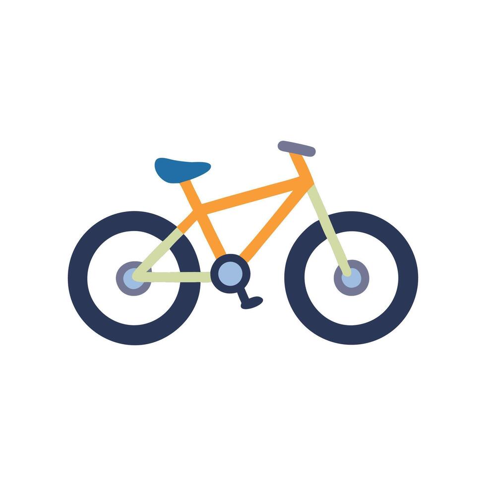 Illustration of a stylized bicycle on black background vector
