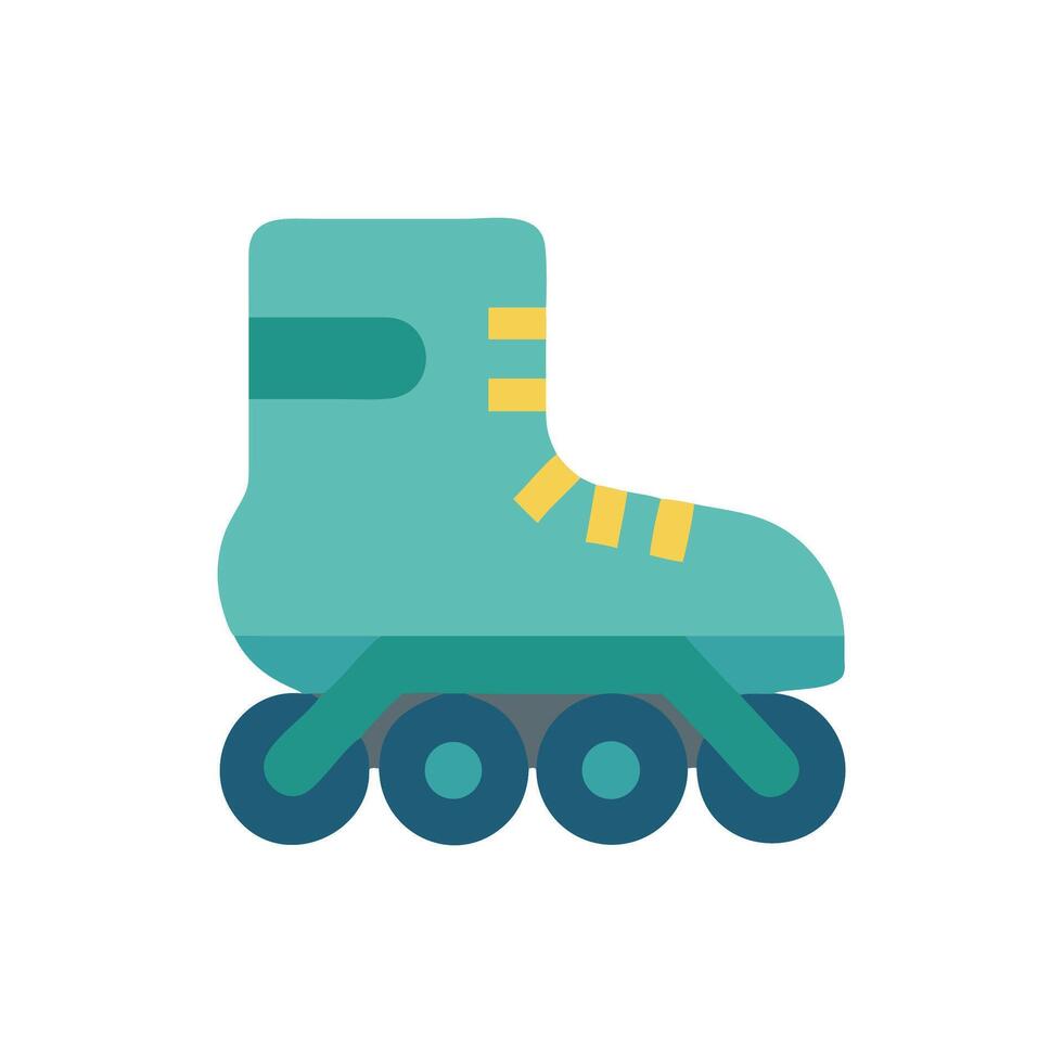 illustration of a roller skate on black background vector