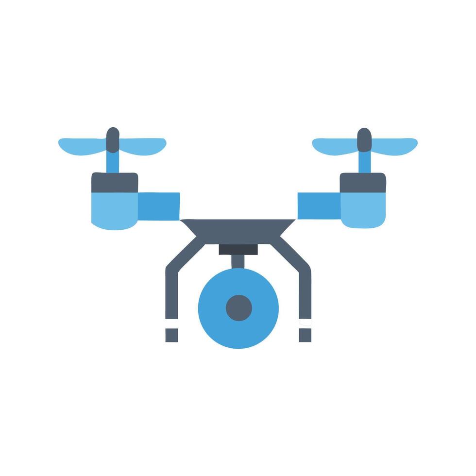 Modern flat drone icon for app or website vector