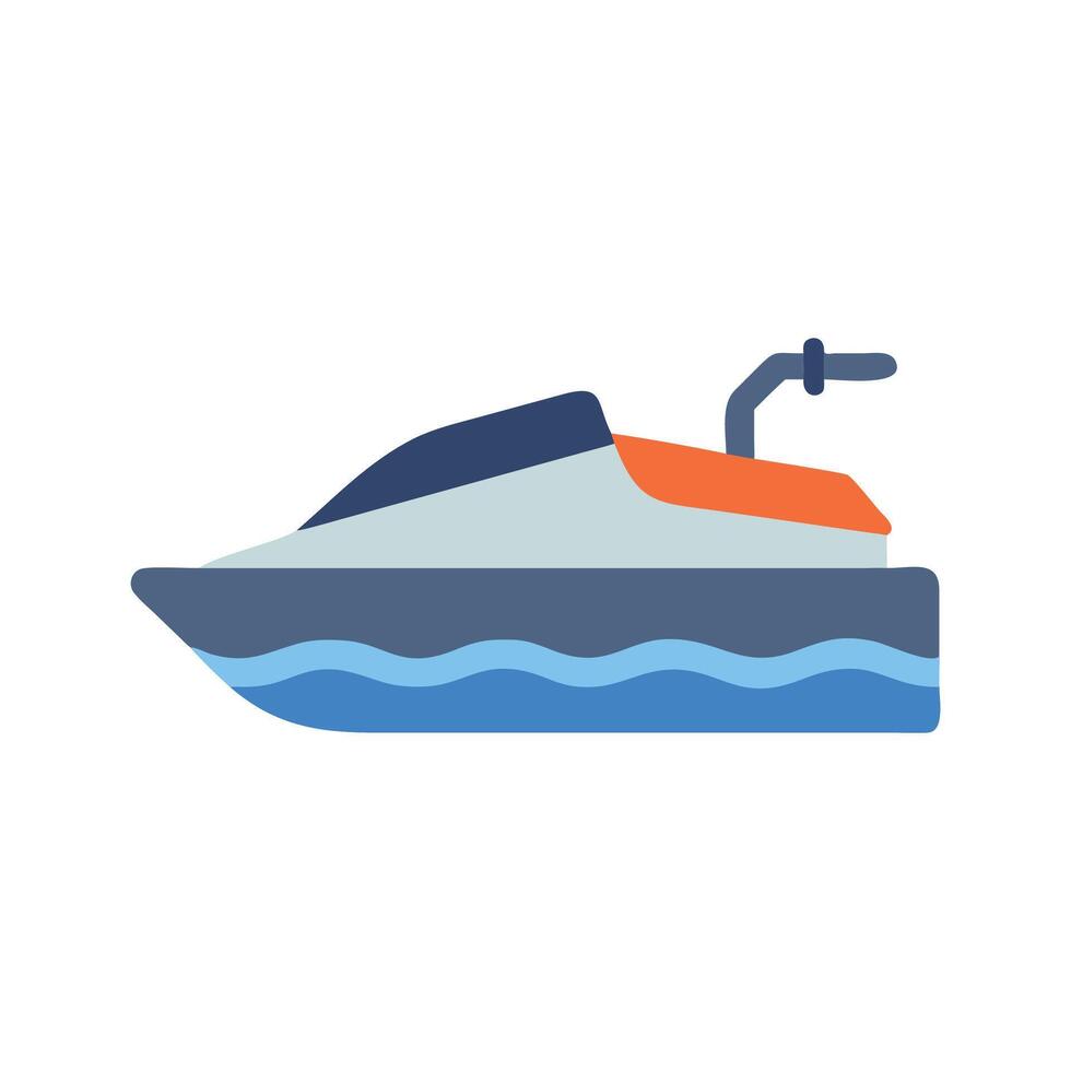 illustration of jet ski riding on the water vector
