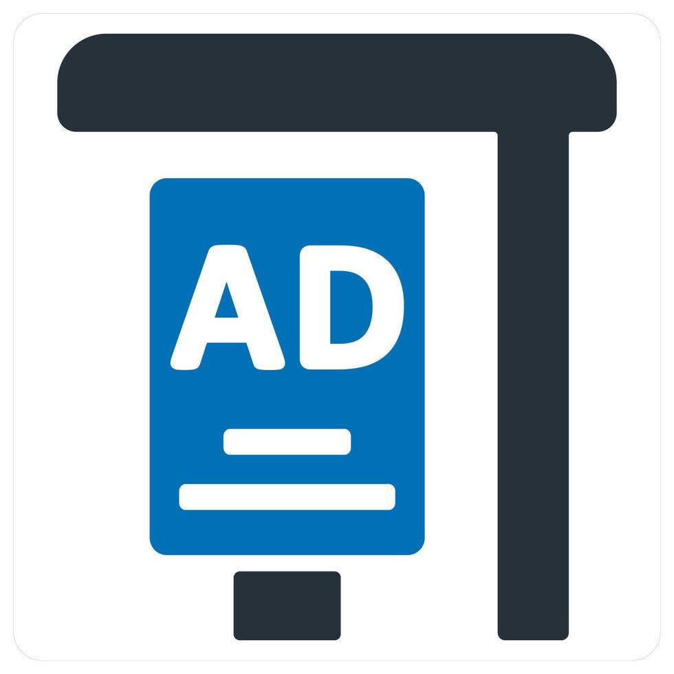 Ad Board and advertisement icon concept vector