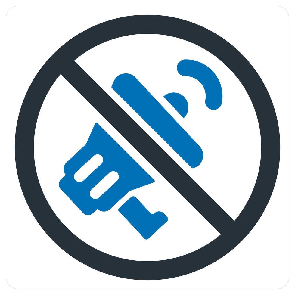 Ad Prohibited and advertisement icon concept vector
