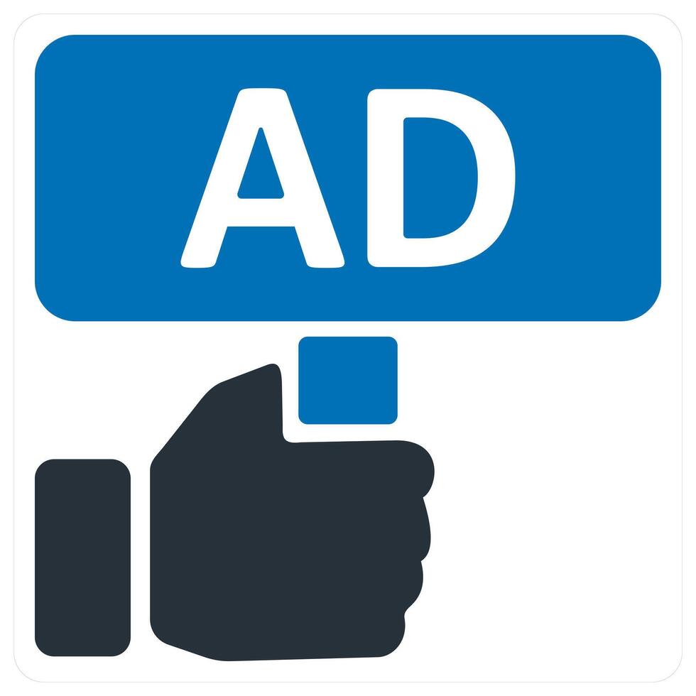 Advertisement Board and advertisement icon concept vector