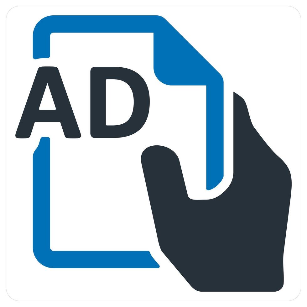 Brochure and advertisement icon concept vector