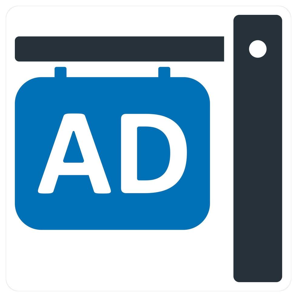 Street Ad and advertisement icon concept vector