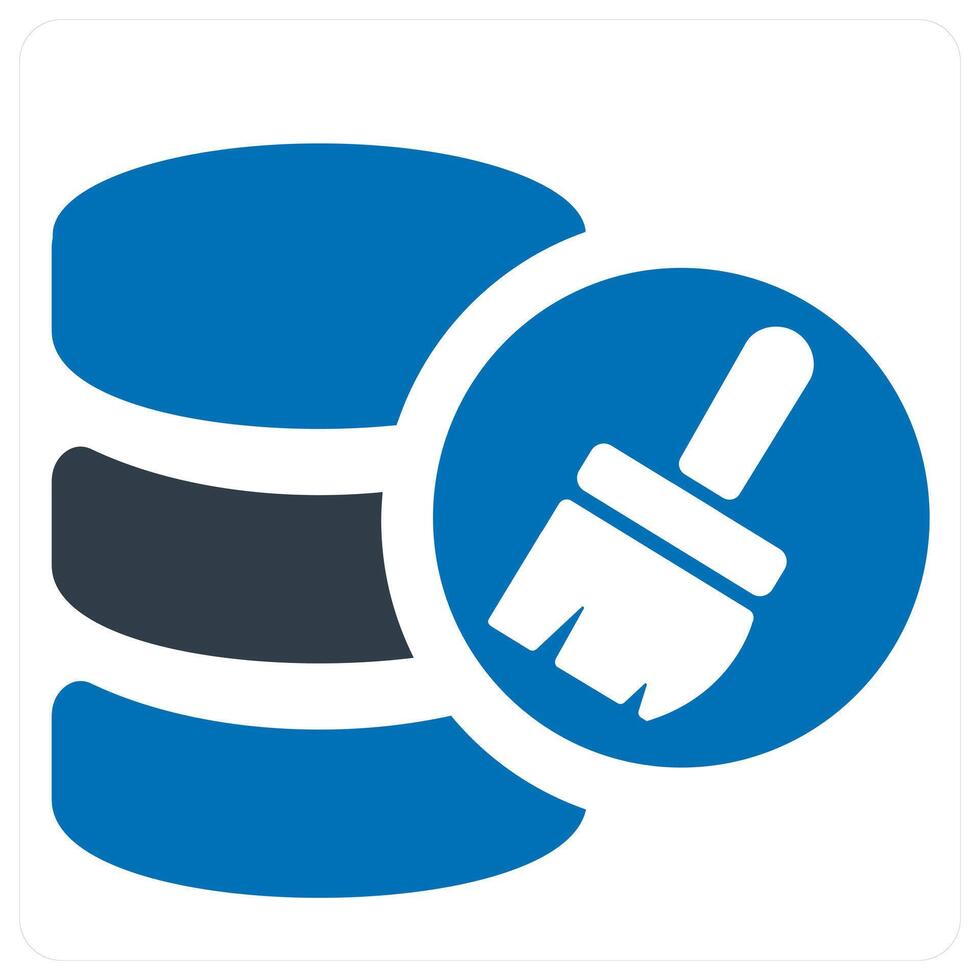 server maintenance and Big data icon concept in blue color vector
