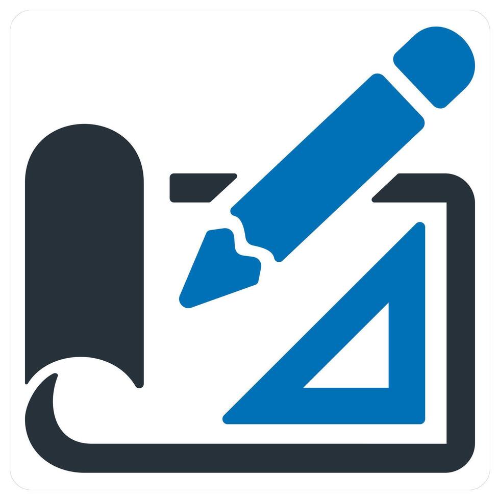 layout design and creative design icon concept in blue color vector