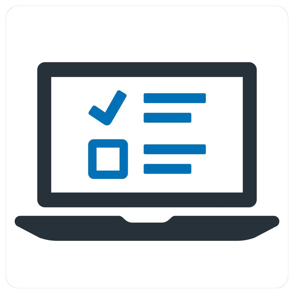 User detail and bio icon concept in blue color vector