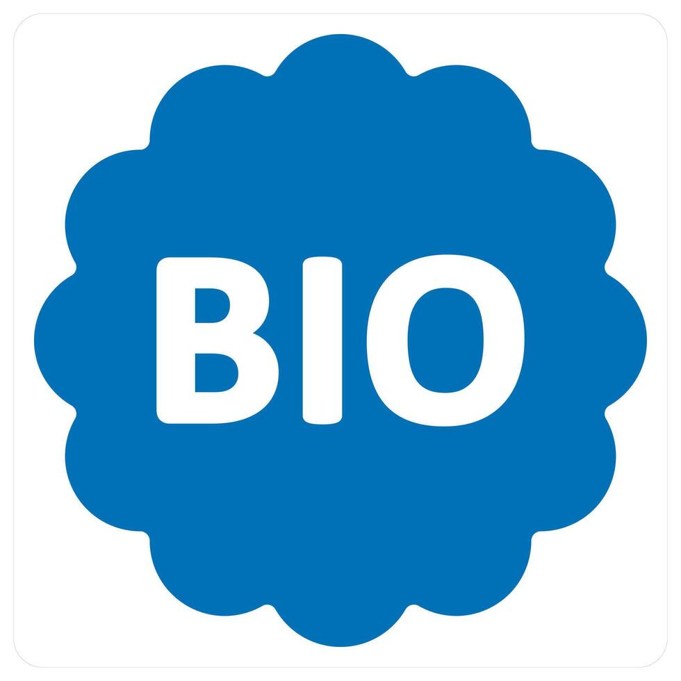 Bio and eco icon concept in blue color vector