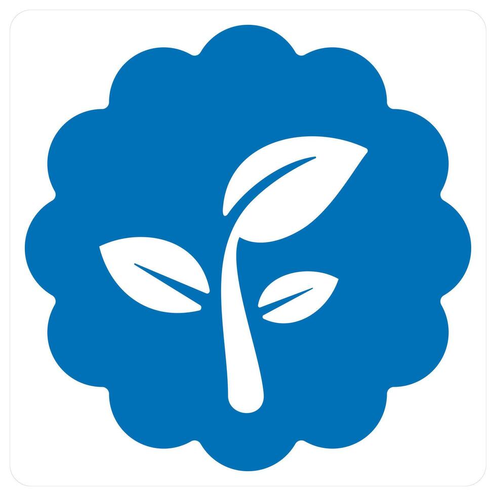Environment and ecology icon concept in blue color vector