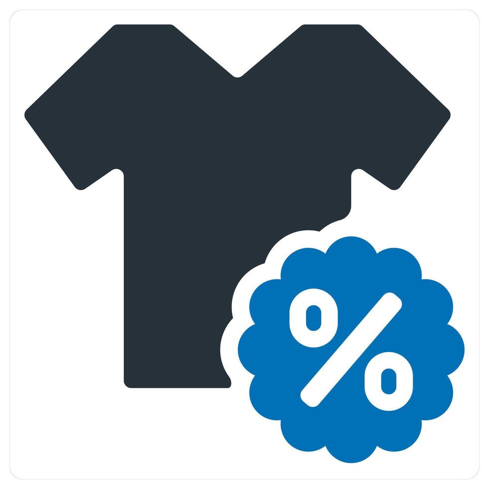 Sale Offer icon concept in blue color vector