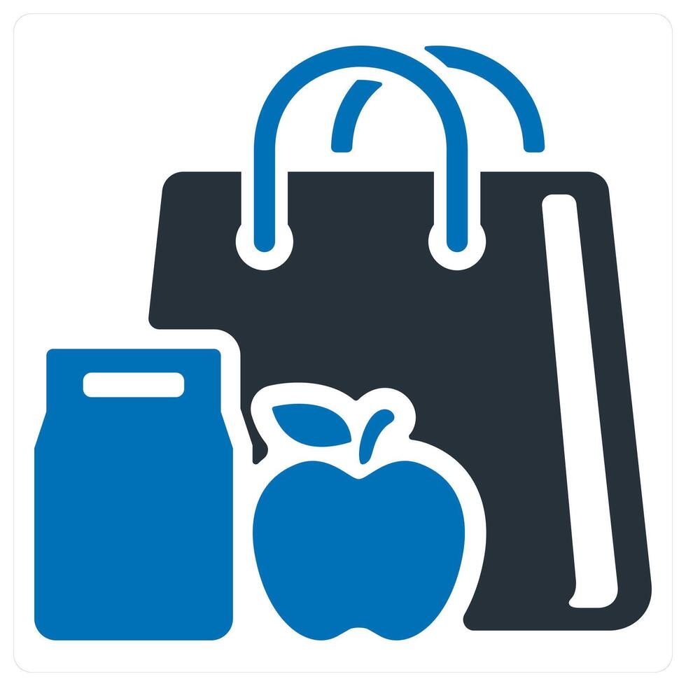 Shop icon concept in blue color vector