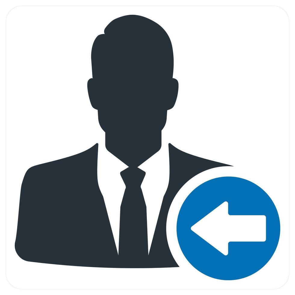 Recieved Profile icon concept in blue color vector