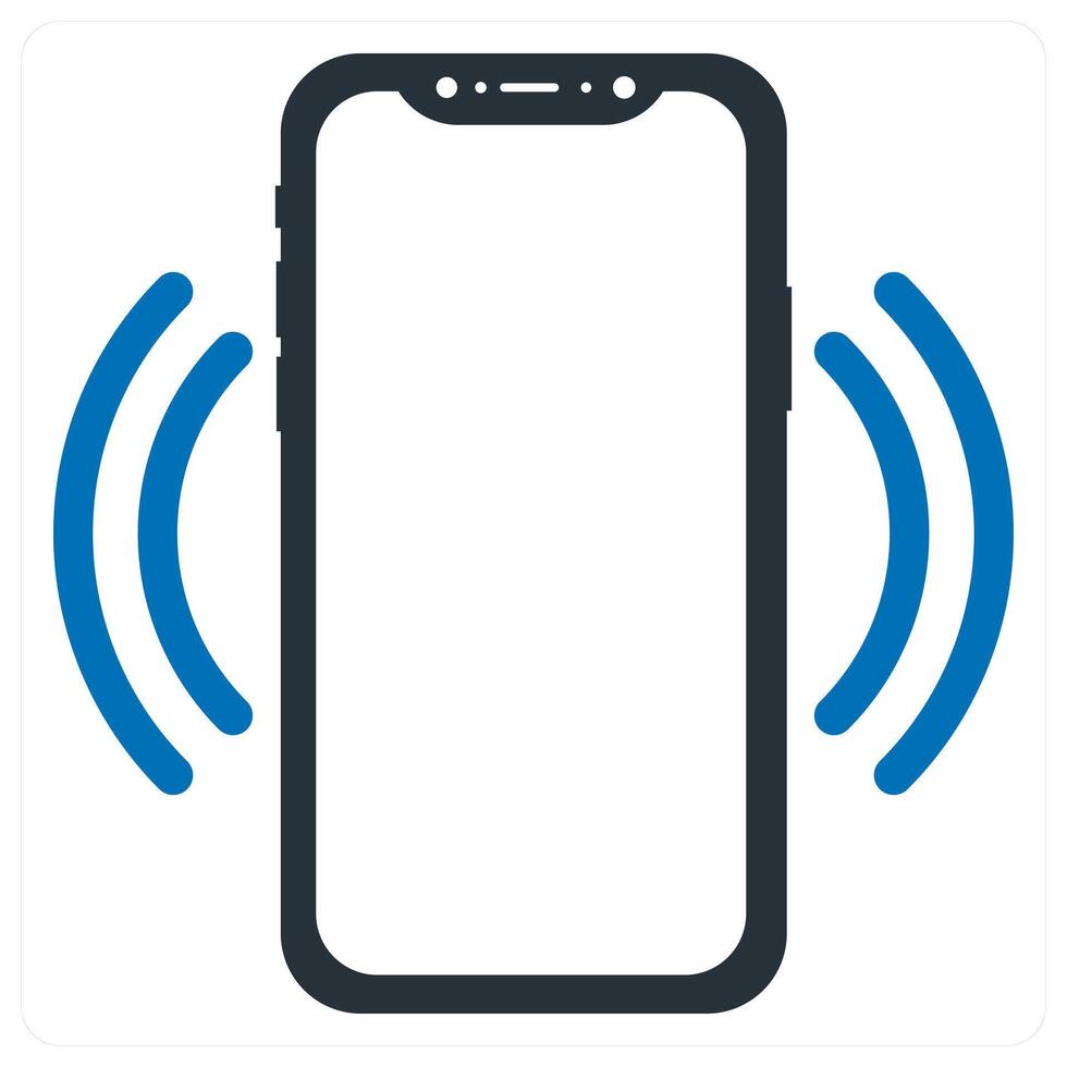 Mobile Network icon concept in blue color vector