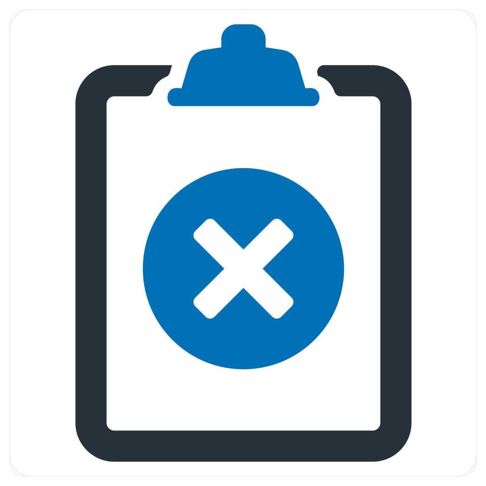 remove and delete file icon concept in blue color vector