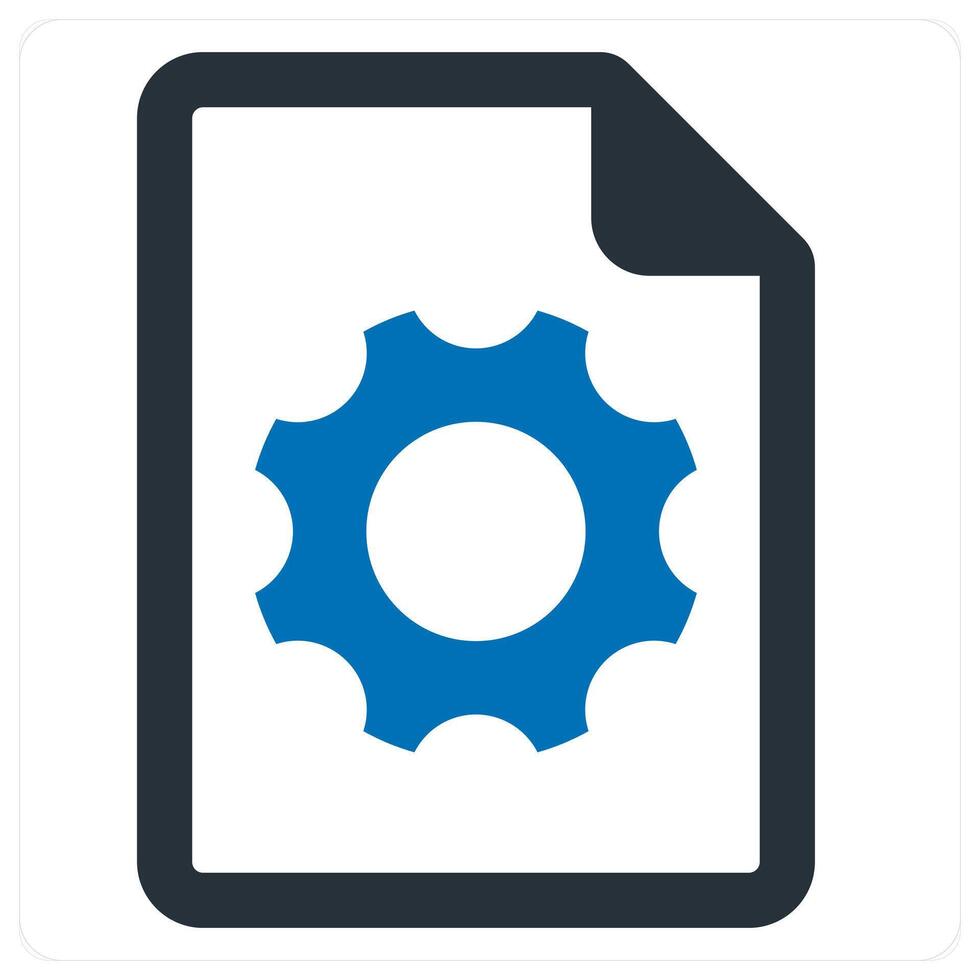 setting and configuration icon concept in blue color vector