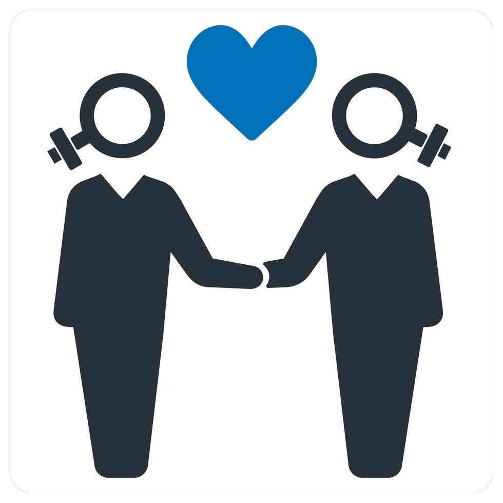 gender and bisexual concept vector