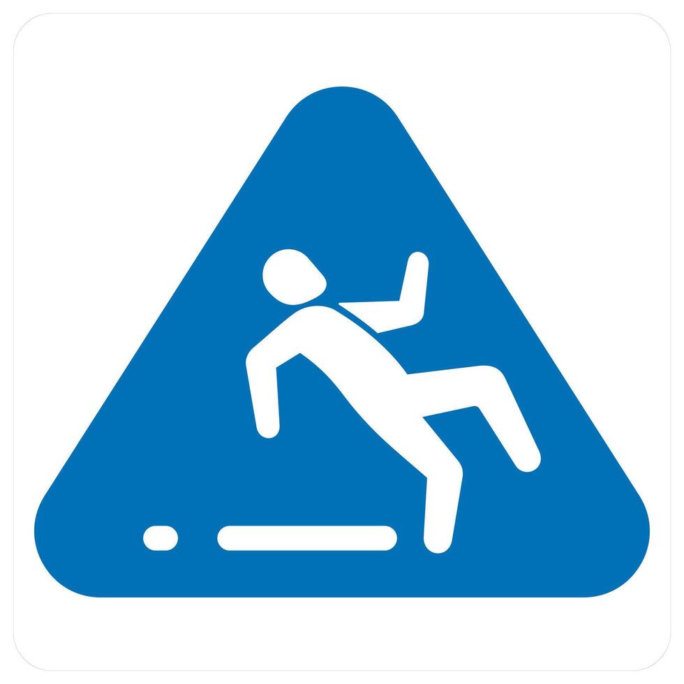 Accidental liability icon concept in blue color vector