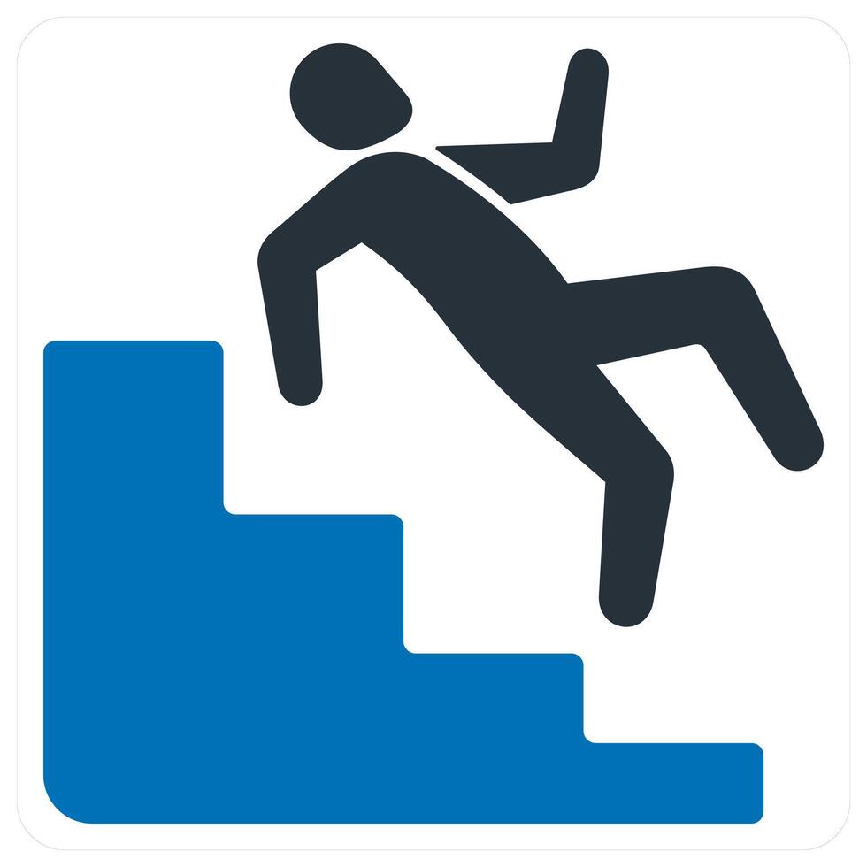 Accidental Insurance icon concept in blue color vector