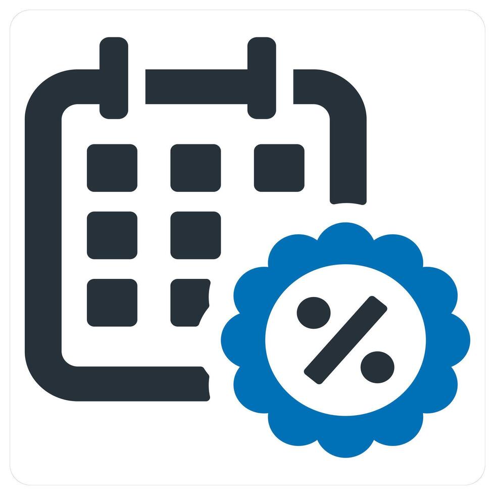 calendar and schedule period vector