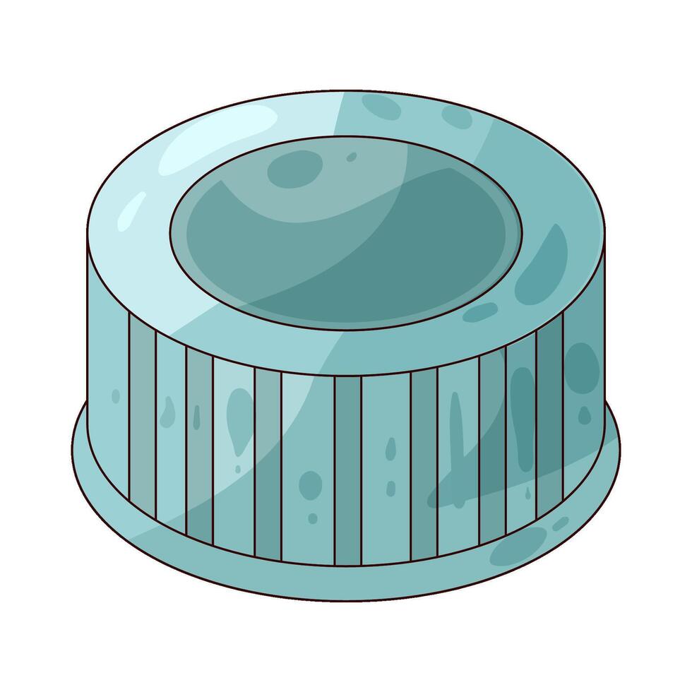 plastic cap illustration vector