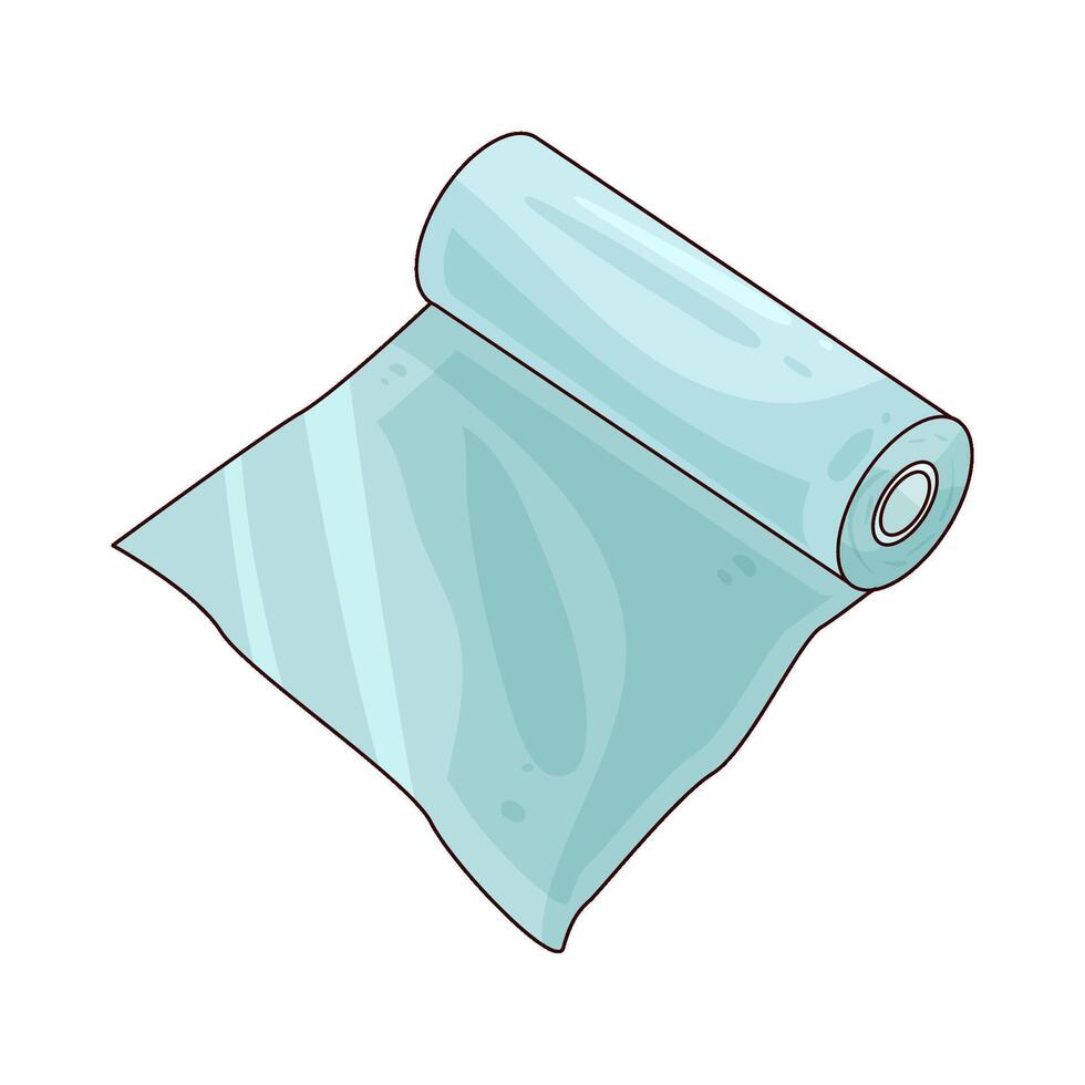 plastic wrap illustration vector