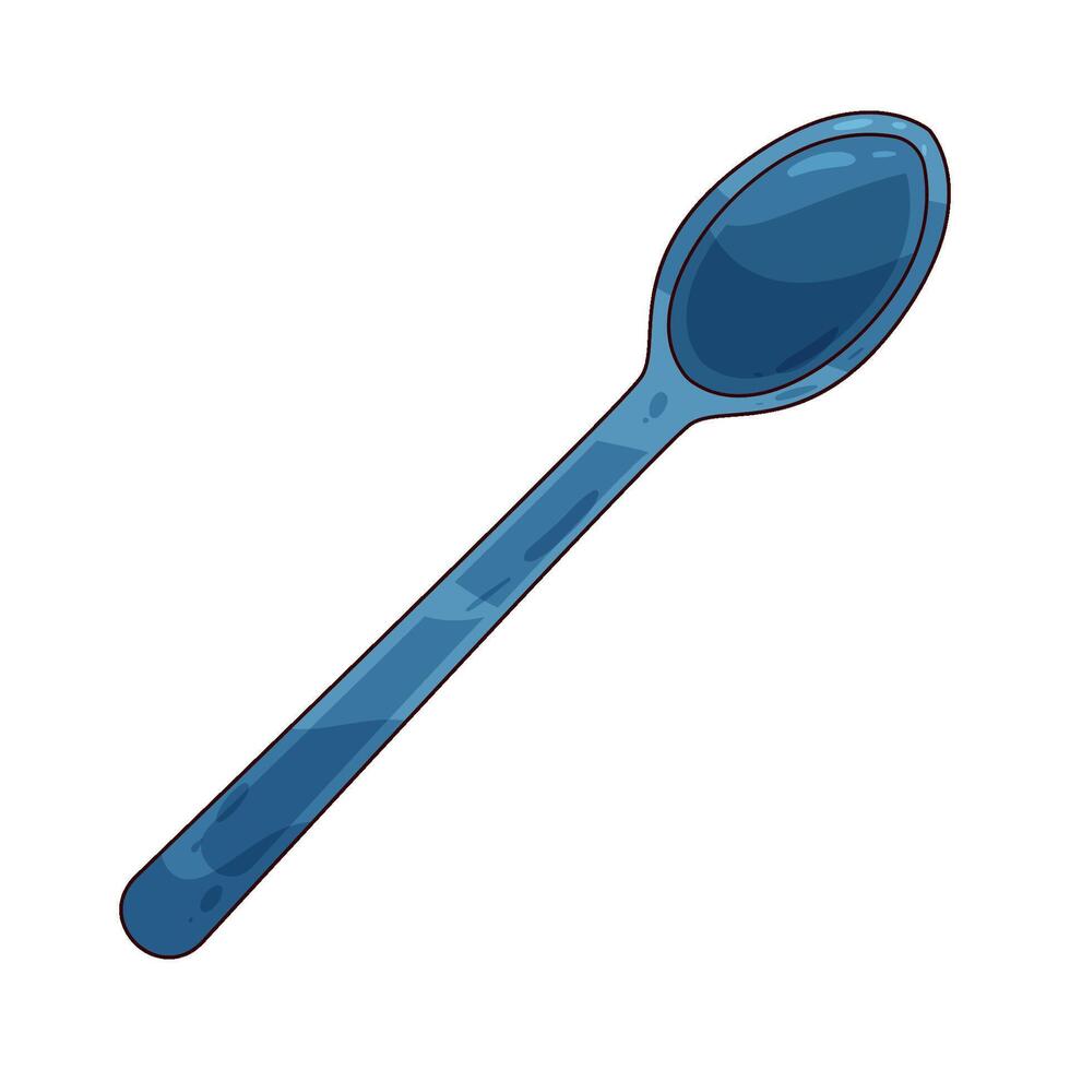 Plastic Spoon illustration vector