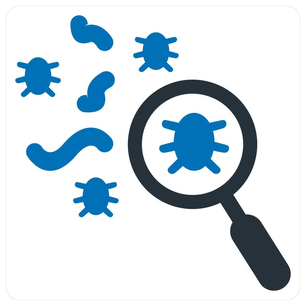 danger and risk sign icon concept in blue color vector