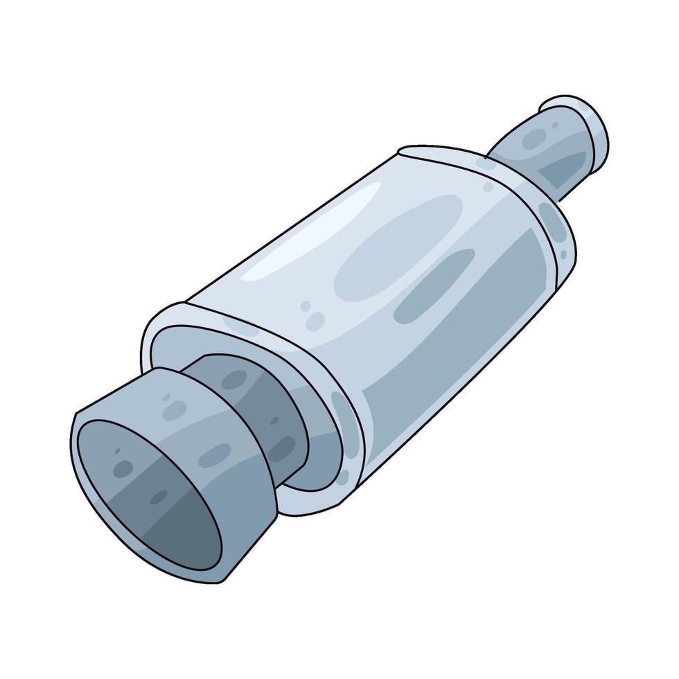 Car Exhaust pipe illustration vector
