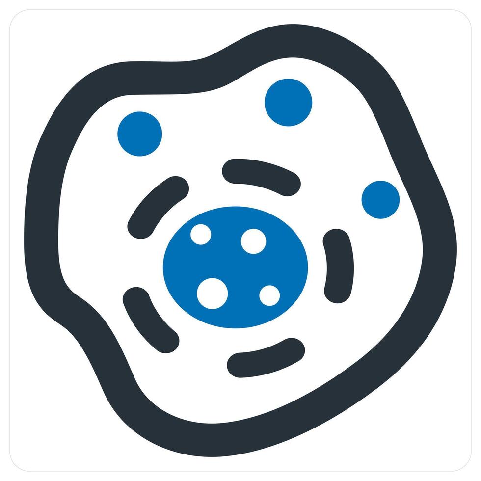 Infection and disease icon concept in blue color vector