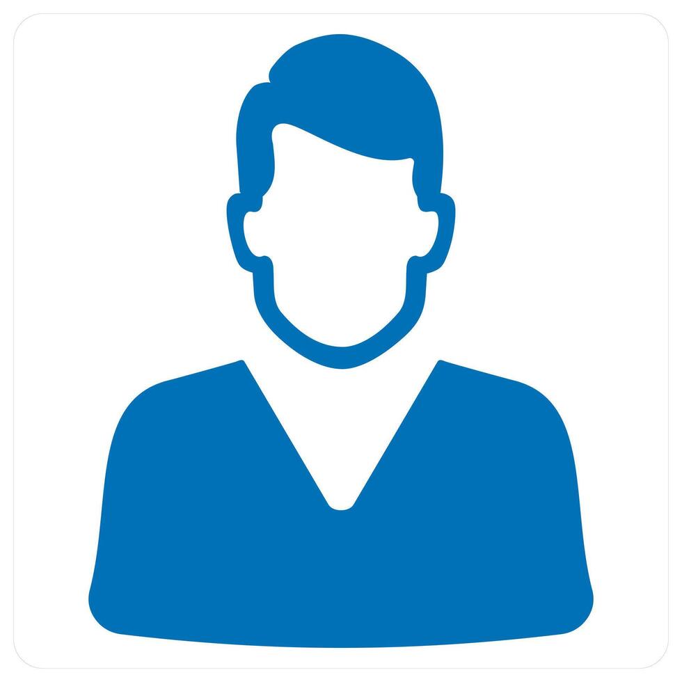 boy patient and care icon concept in blue color vector