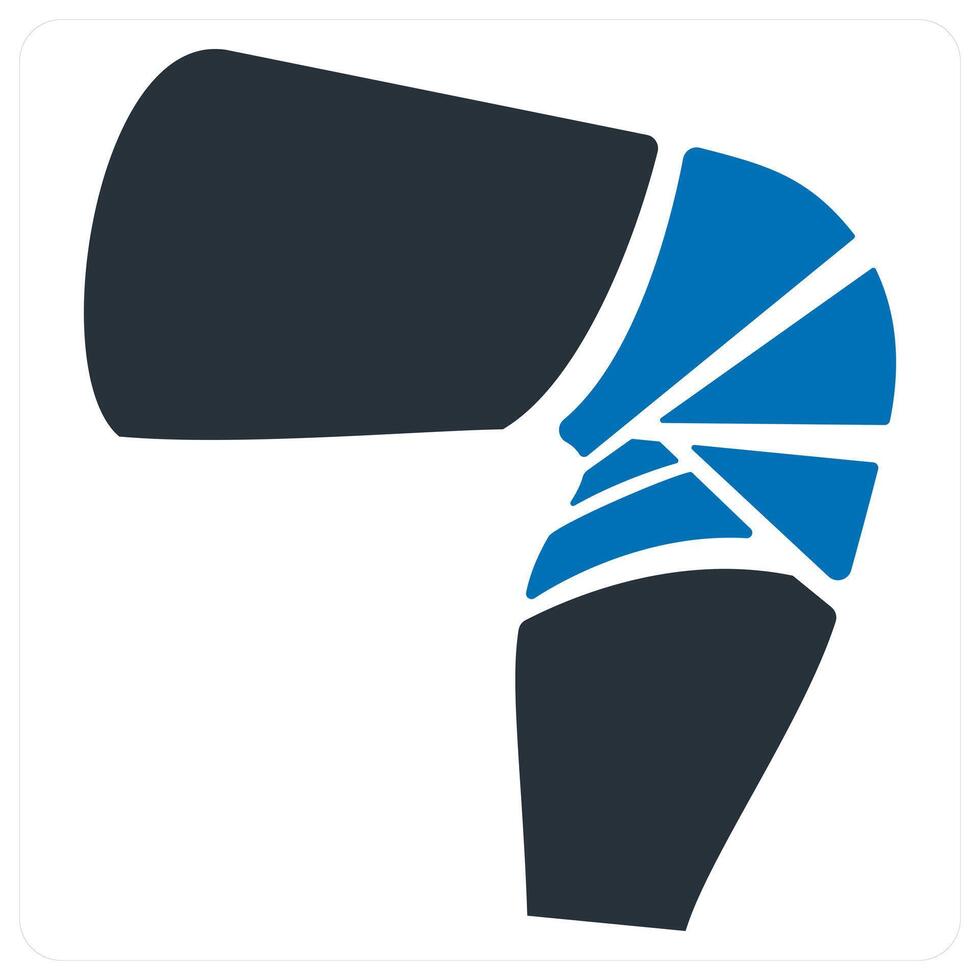 caduceus and medicine icon concept in blue color vector