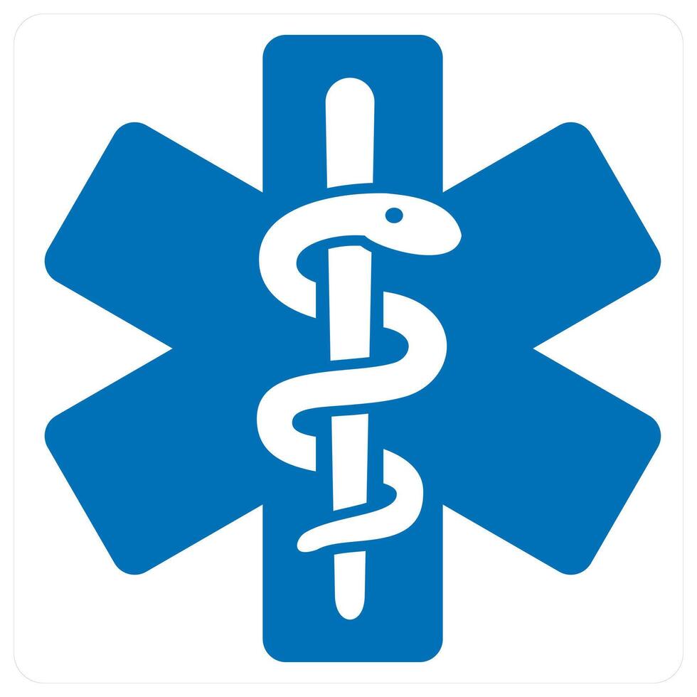 first aid kit icon concept in blue color vector