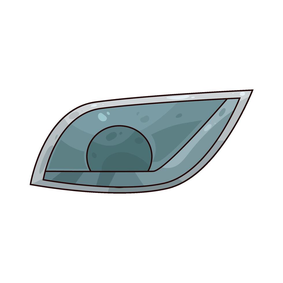 illustration of car headlight vector