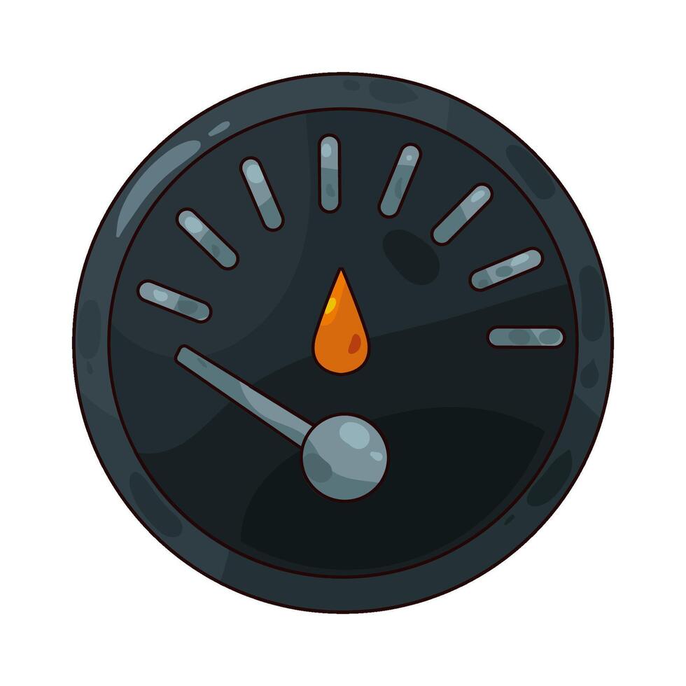 Car Oil Gauge vector