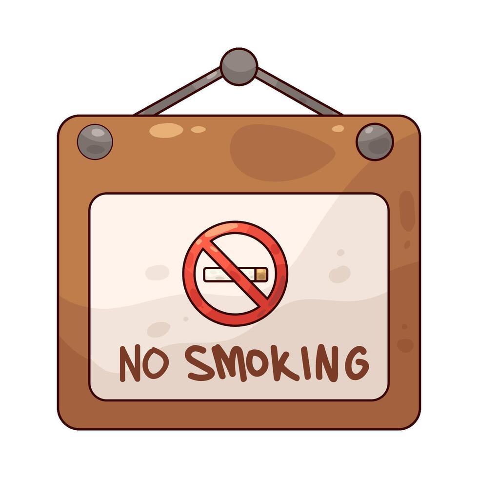 no smoking signboard vector