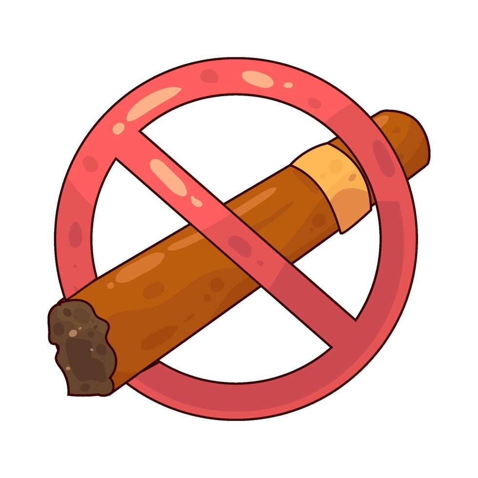 illustration of No Cigars vector