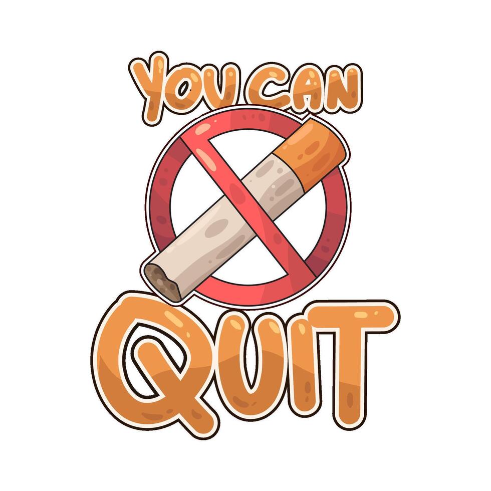 Quit Smoking illustration vector