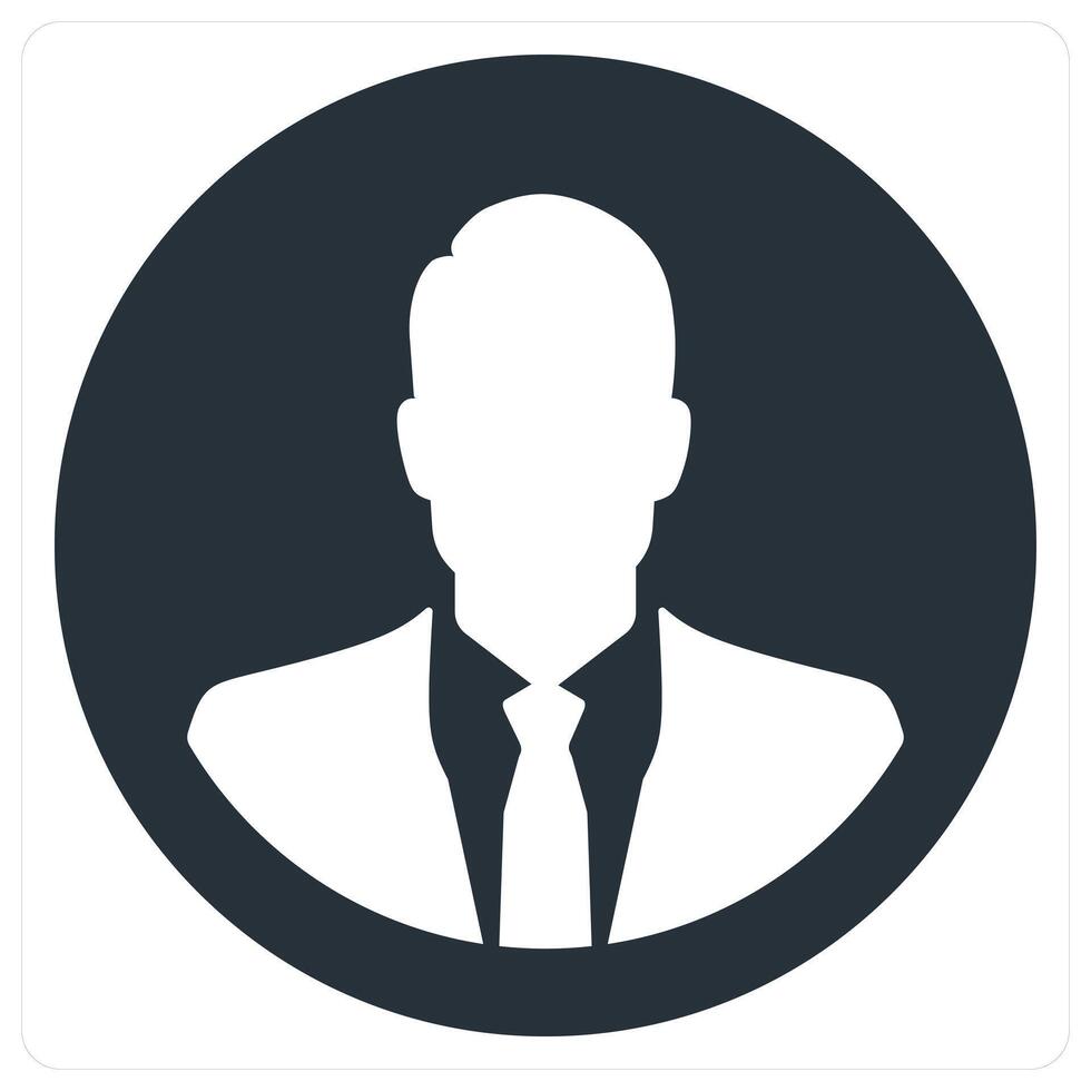 User icon concept in blue color vector