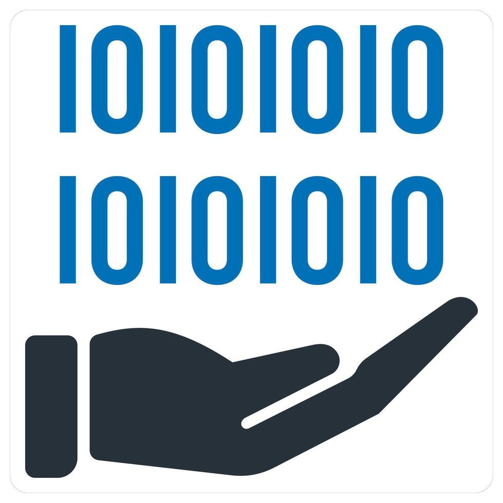 Programming Language icon concept in blue color vector