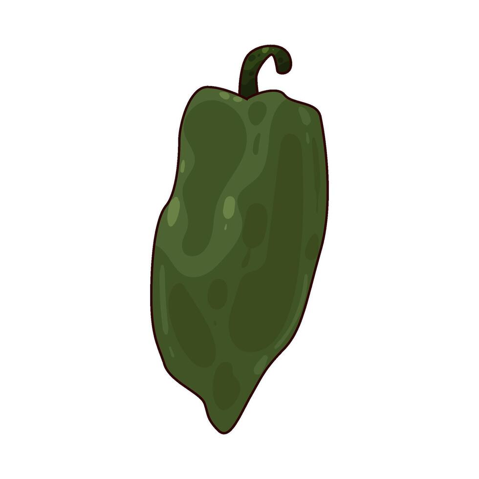 illustration of Poblano vector