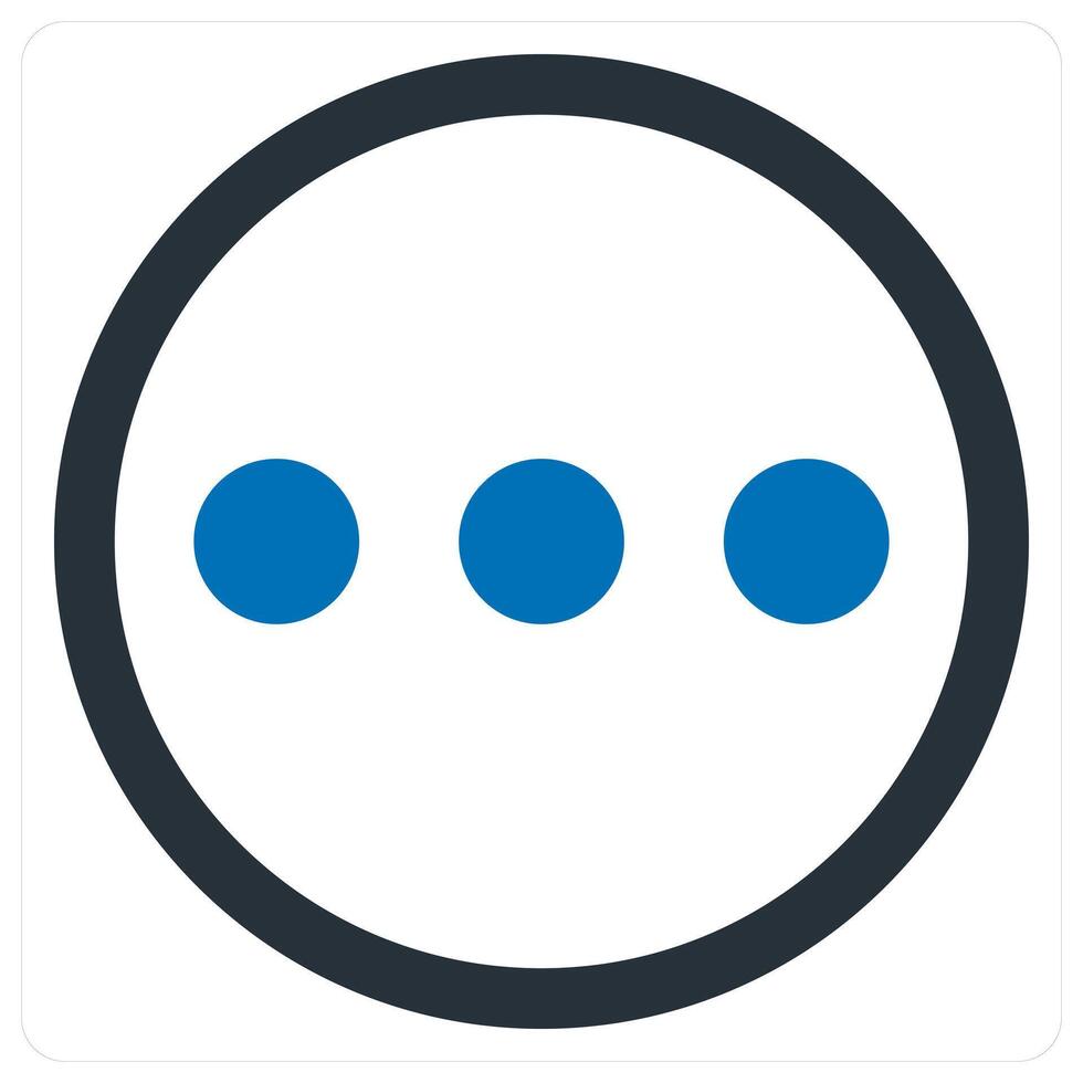 Menu and list icon concept in blue color vector