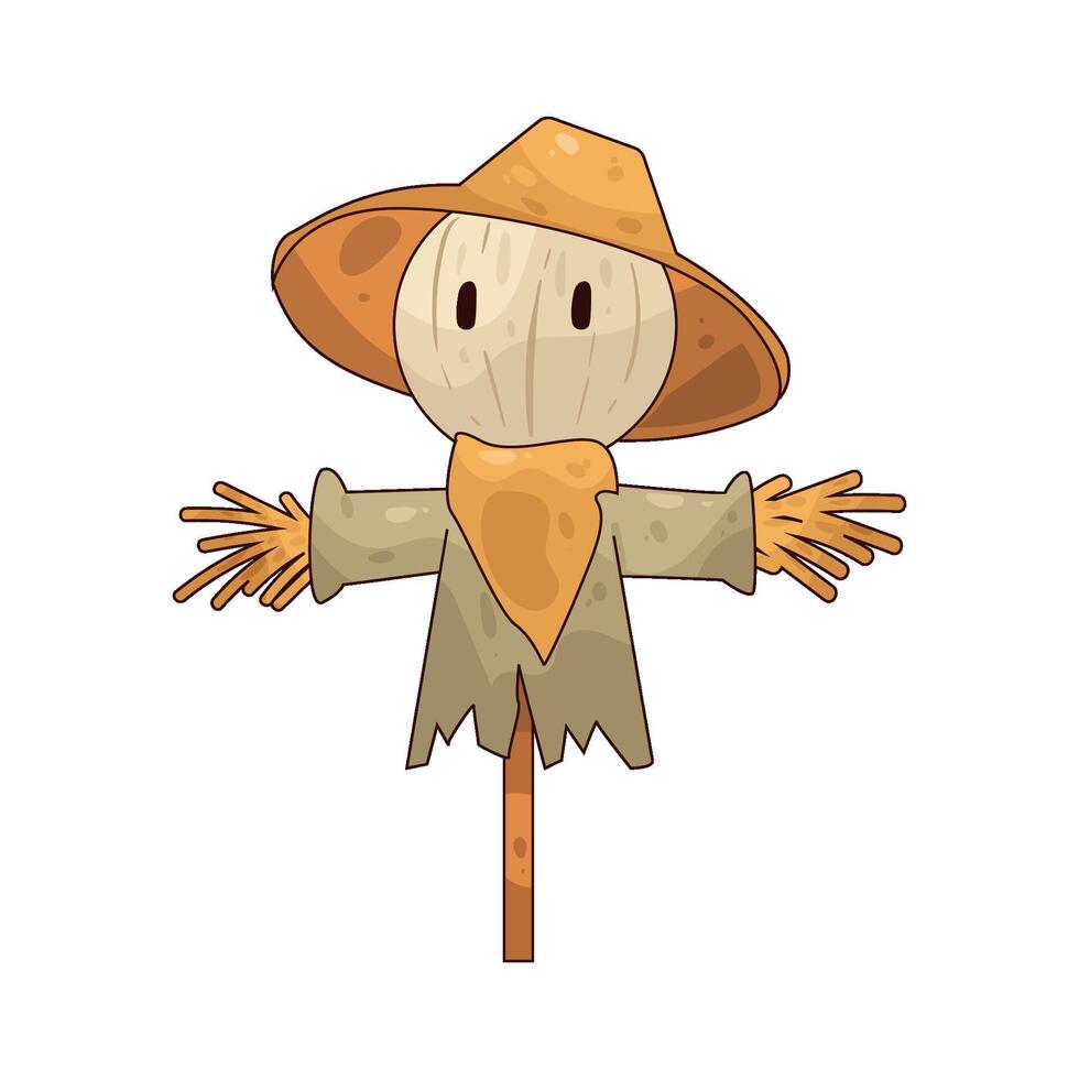 illustration of a scarecrow vector
