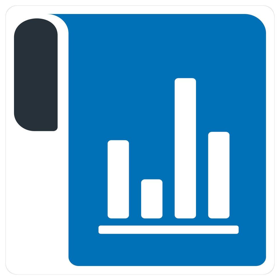 Flow Chart icon concept in blue color vector